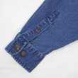 画像4: 90's DOCKERS インディゴ染め ワークシャツ "LINEN × COTTON" (4)