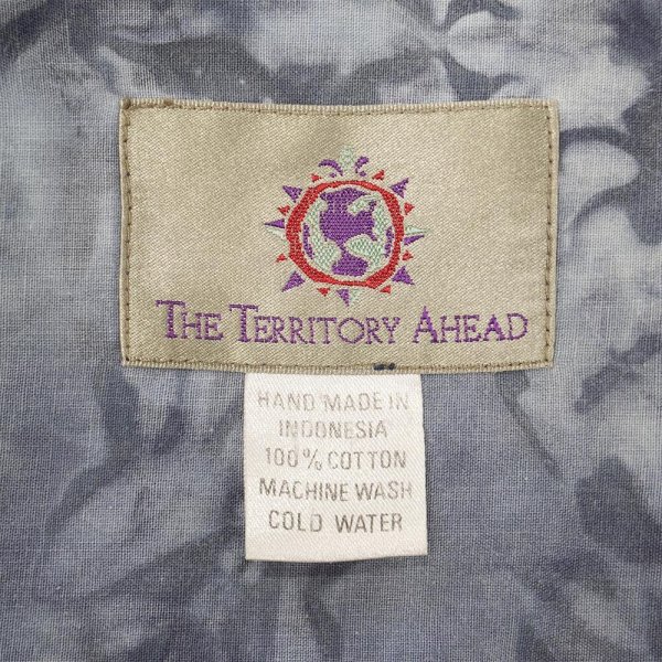 画像2: 90's THE TERRITORY AHEAD 総柄 レギュラーカラーシャツ (2)