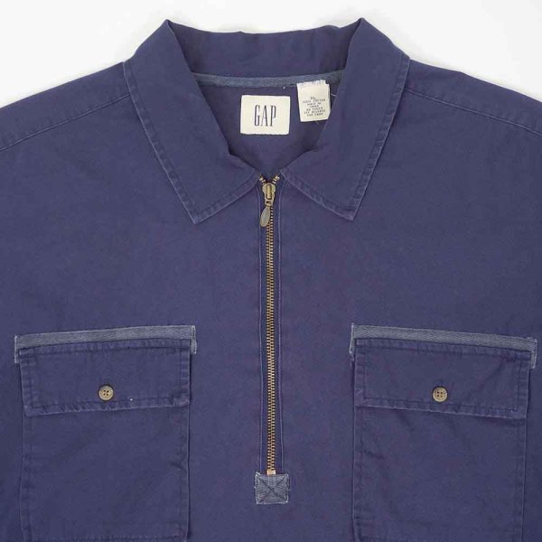 画像3: Early 00's OLD GAP ハーフジップ プルオーバーシャツ (3)
