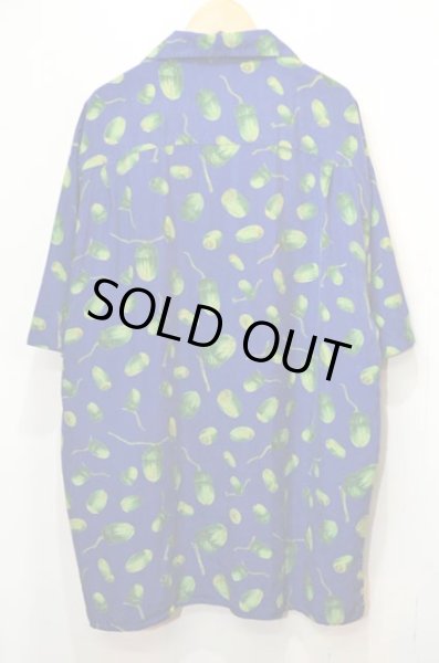 画像2: 90's TULLIANO オープンカラー シルクシャツ (2)