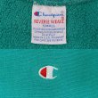 画像3: 90's Champion リバースウィーブ スウェット "目付き / EMERALD / MADE IN USA" (3)