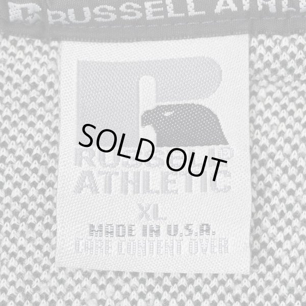 画像2: 90's RUSSELL コットンピケ Vネックスウェット "MADE IN USA / GRAY" (2)