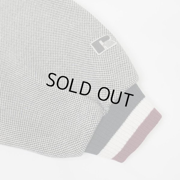 画像4: 90's RUSSELL コットンピケ Vネックスウェット "MADE IN USA / GRAY" (4)