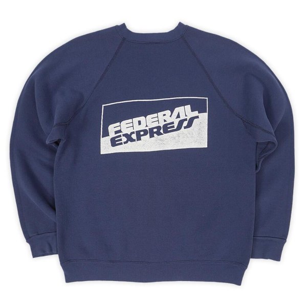 画像1: 90's FedEx ロゴプリント スウェット "MADE IN USA / DISCUS body" (1)