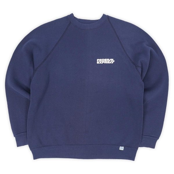 画像2: 90's FedEx ロゴプリント スウェット "MADE IN USA / DISCUS body" (2)