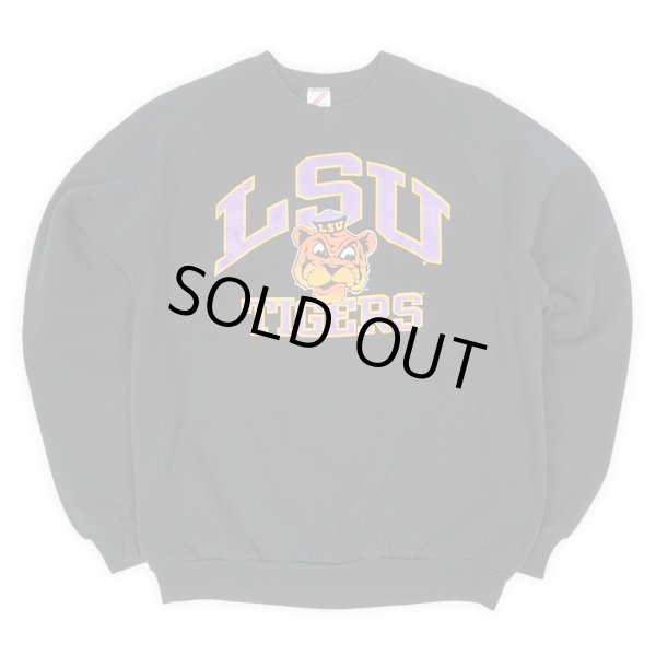 画像1: 80's JERZEES カレッジプリント スウェット "BLACK / MADE IN USA" (1)