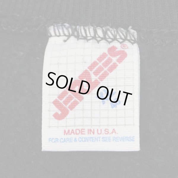 画像2: 80's JERZEES カレッジプリント スウェット "BLACK / MADE IN USA" (2)