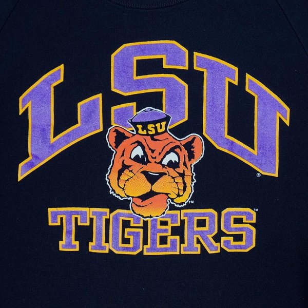 画像3: 80's JERZEES カレッジプリント スウェット "BLACK / MADE IN USA" (3)