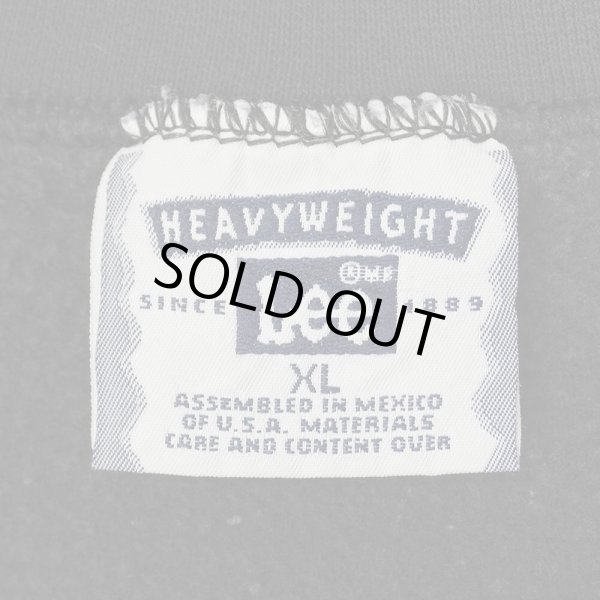 画像2: 90's Lee ロゴ刺繍 スウェット "FADE BLACK" (2)