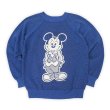 画像1: 80's Disney Mickey Mouse キャラクタープリント スウェット (1)