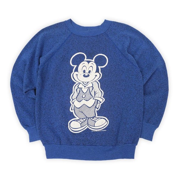 画像1: 80's Disney Mickey Mouse キャラクタープリント スウェット (1)