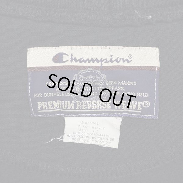 画像2: 00's Champion リバースウィーブ パーカー "目無し / BLACK" (2)