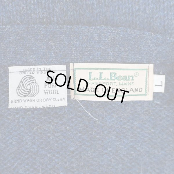 画像2: 80's L.L.Bean ウールニット カーディガン "MADE IN ENGLAND" (2)