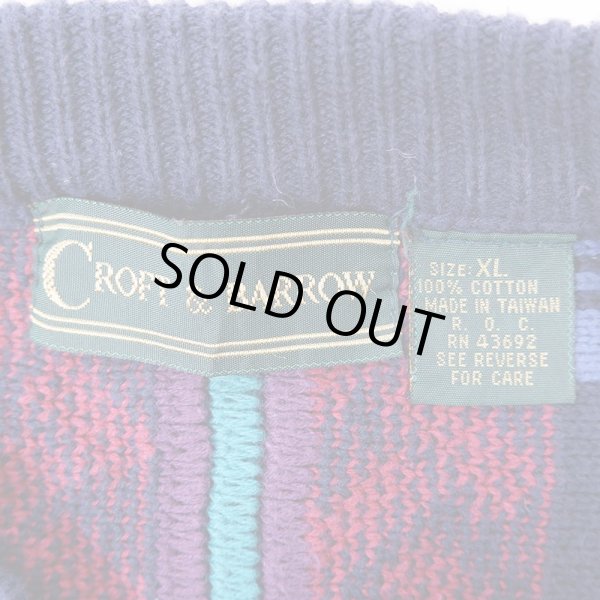 画像3: 90's CROFT & BARROW 3D コットンニット (3)