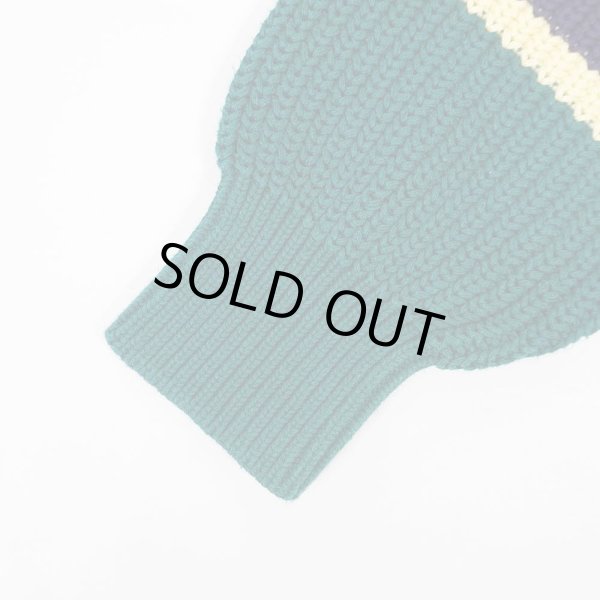 画像3: 80-90's Eddie Bauer マルチボーダー柄 コットンニット "黒タグ" (3)