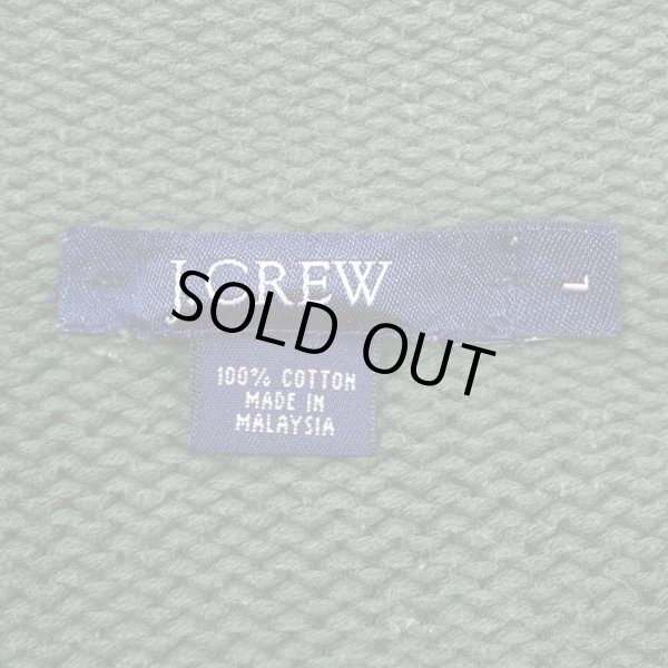 画像2: 00's J.CREW ロールネック コットンニット "GREEN" (2)