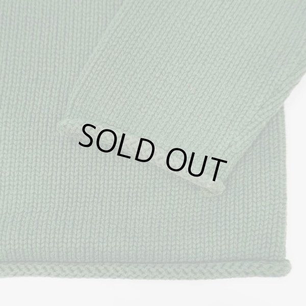 画像4: 00's J.CREW ロールネック コットンニット "GREEN" (4)