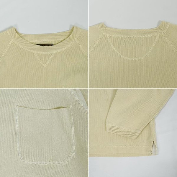 画像3: 90's Eddie Bauer ポケット付き コットンニット "黒タグ" (3)