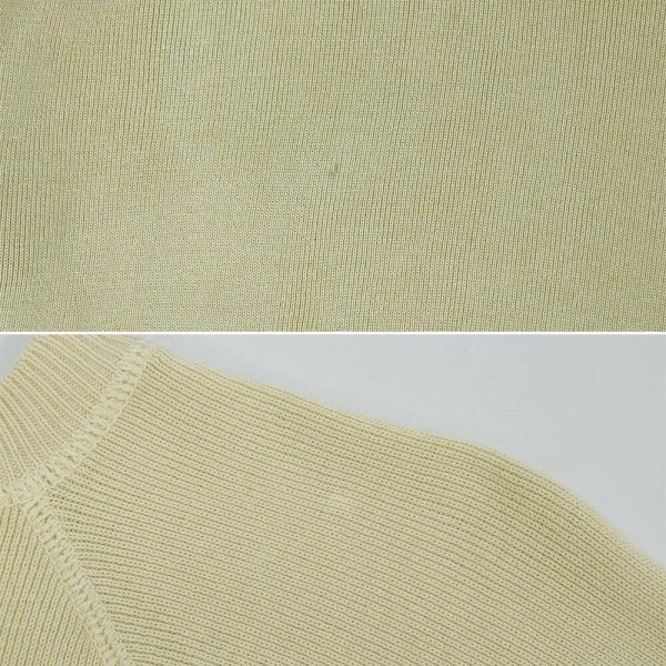 画像4: 90's Eddie Bauer ポケット付き コットンニット "黒タグ" (4)