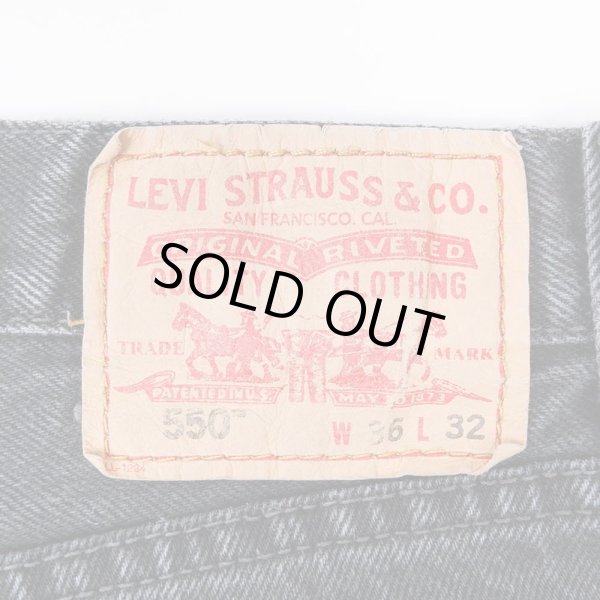 画像3: 00's Levi's 550 ブラックデニムパンツ “実寸W35 L31” (3)