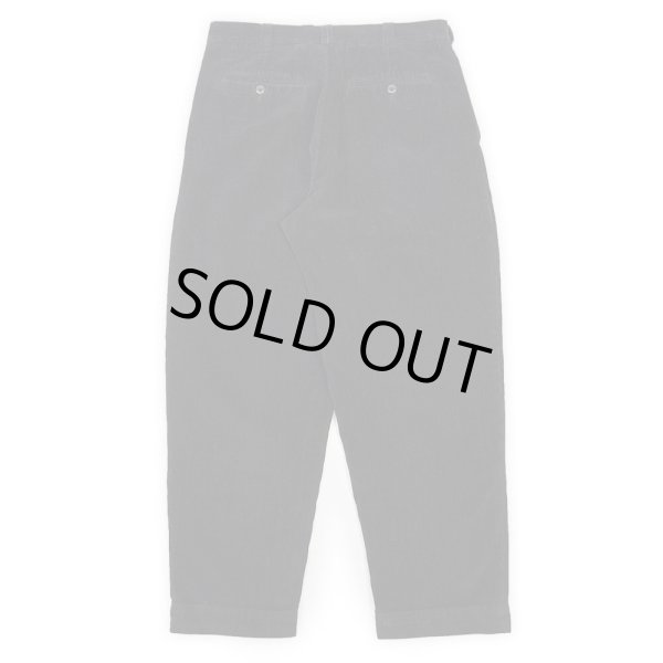 画像2: 90's PERRY ELLIS 2タック 太畝コーデュロイトラウザー "BLACK / W32 L30" (2)