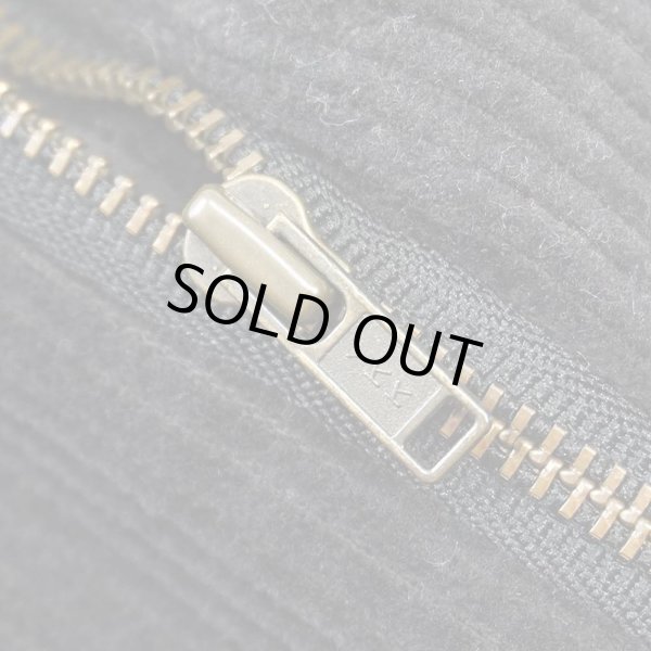 画像5: 90's PERRY ELLIS 2タック 太畝コーデュロイトラウザー "BLACK / W32 L30" (5)