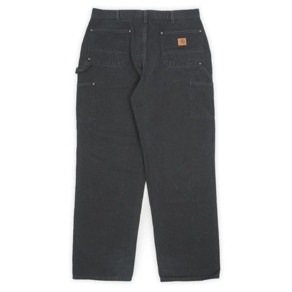 画像2: 00's Carhartt ダブルニー ダックペインターパンツ "B136 BLK / W36 L32" (2)
