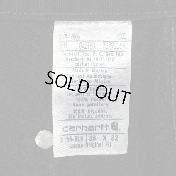 画像3: 00's Carhartt ダブルニー ダックペインターパンツ "B136 BLK / W36 L32" (3)