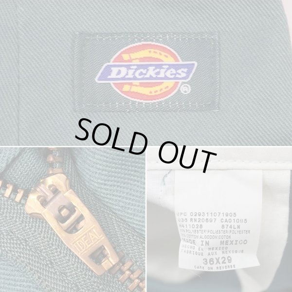 画像3: Early 00's Dickies 874 ワークパンツ "LINCOLN GREEN/ W36 L29 / DEADSTOCK" (3)