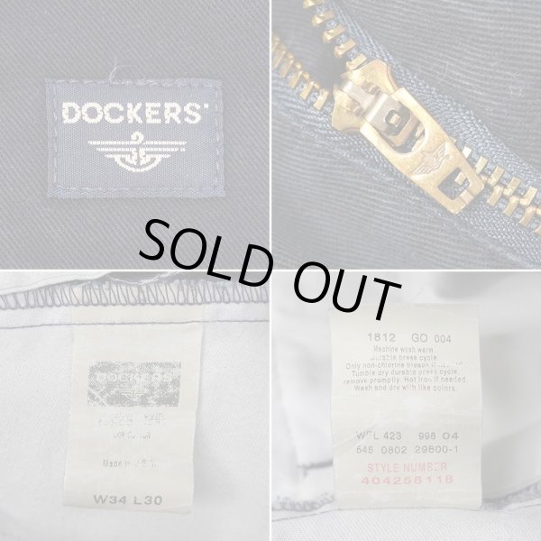 画像3: Early 00's DOCKERS 2タック チノトラウザー "MADE IN USA / W34 L30" (3)