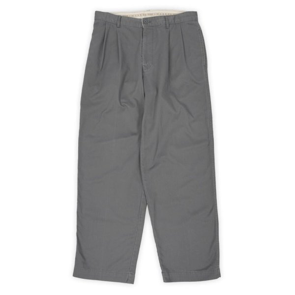画像1: 90's Calvin Klein Khakis 2タック チノトラウザー "CHARCOAL" (1)