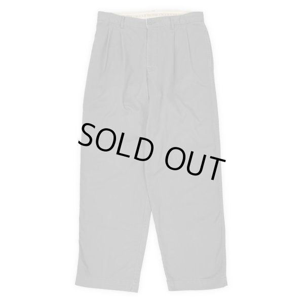 画像1: 90's Calvin Klein Khakis 2タック チノトラウザー "CHARCOAL" (1)