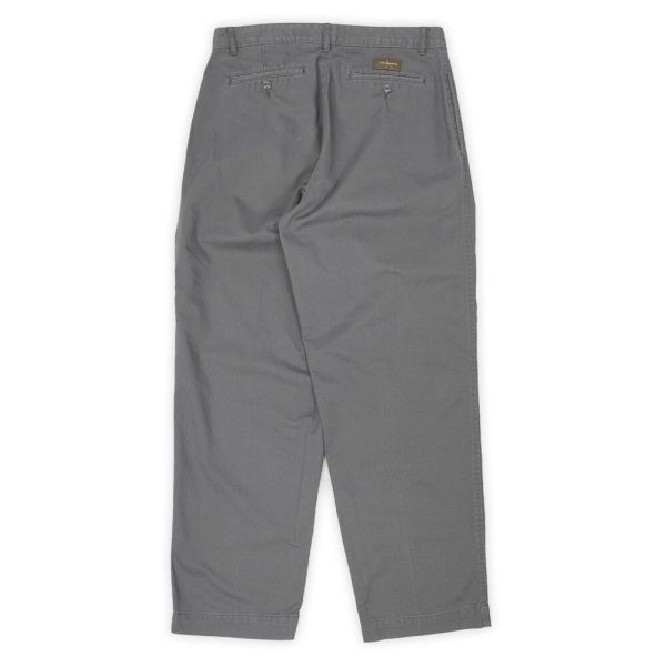 画像2: 90's Calvin Klein Khakis 2タック チノトラウザー "CHARCOAL" (2)