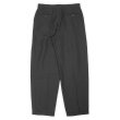 画像2: 90's Claiborne 2タック リネン×レーヨン HBTトラウザー "BLACK / Fabric woven in italy" (2)