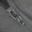 画像4: 90's Claiborne 2タック リネン×レーヨン HBTトラウザー "BLACK / Fabric woven in italy" (4)