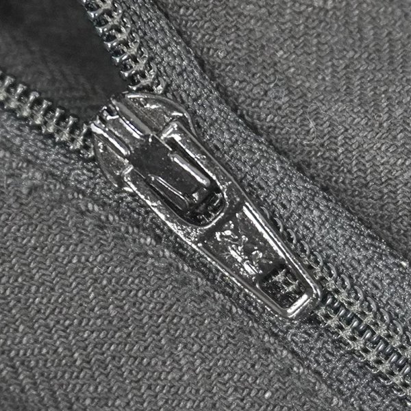 画像4: 90's Claiborne 2タック リネン×レーヨン HBTトラウザー "BLACK / Fabric woven in italy" (4)