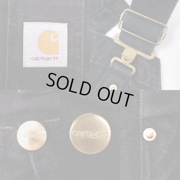 画像3: 90's Carhartt ダブルニー ダックオーバーオール "BLACK / MADE IN USA" (3)