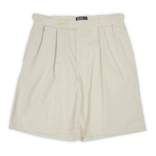 画像1: Early 90's Polo Ralph Lauren グルカショーツ "MADE IN USA / Ivory" (1)