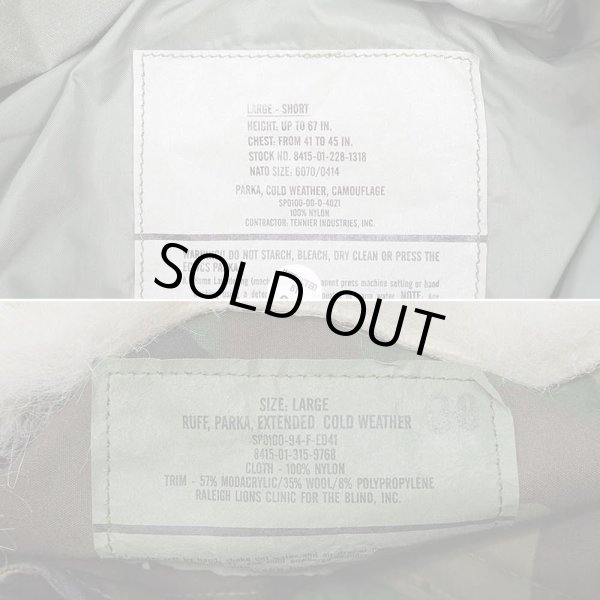 画像3: 【LARGE-SHORT / DEADSTOCK】00's US.Armed Forces GEN1 ECWCS ウッドランドカモ柄 GORE-TEX PARKA (3)