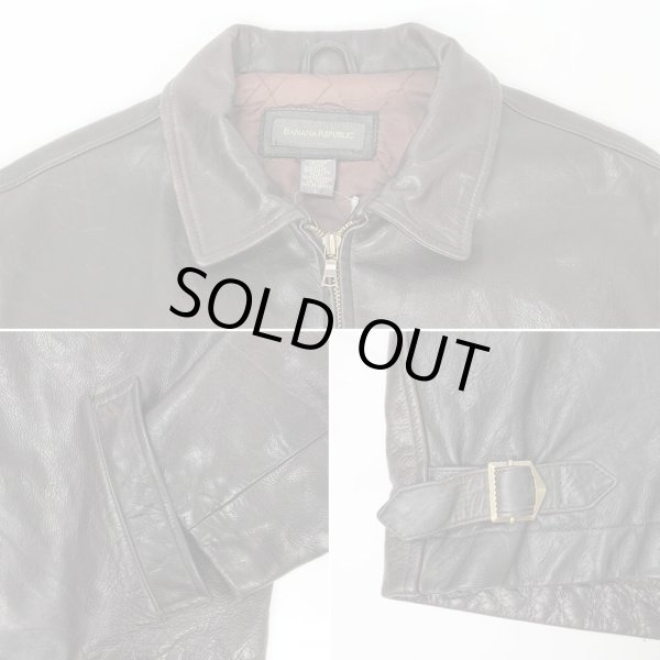 画像4: 90-00's Banana Repubilc レザースポーツジャケット (4)