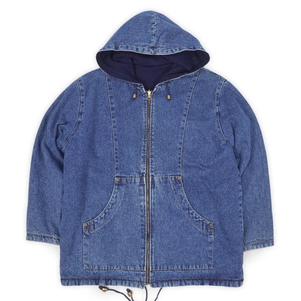 画像1: 90's BASIC EDITIONS リバーシブル フーディージャケット (1)