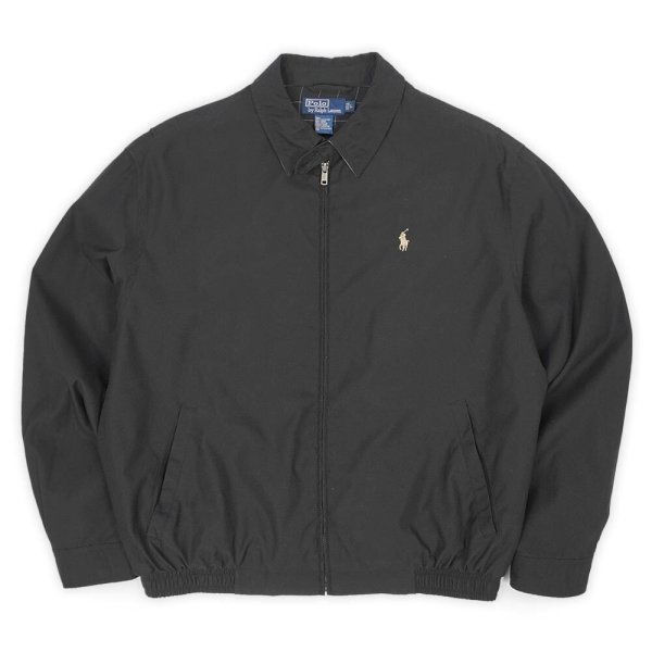 画像1: 00's Polo Ralph Lauren チンストラップ スウィングトップ "BLACK" (1)