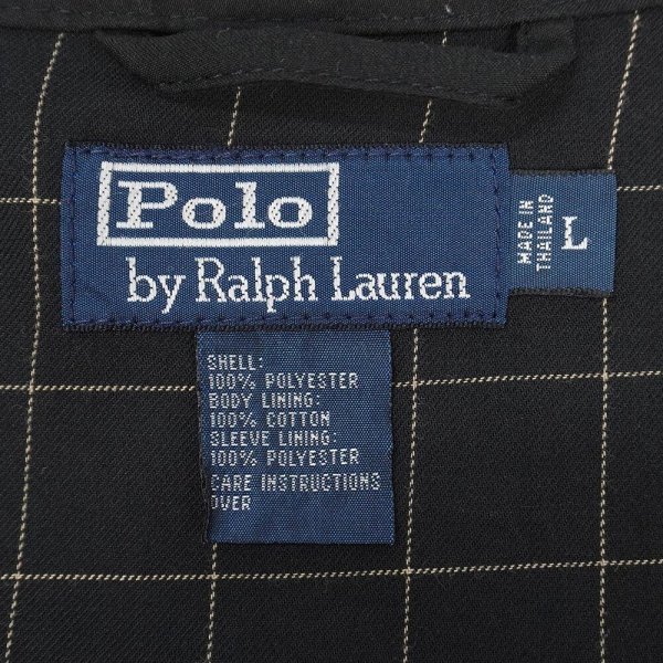 画像2: 00's Polo Ralph Lauren チンストラップ スウィングトップ "BLACK" (2)