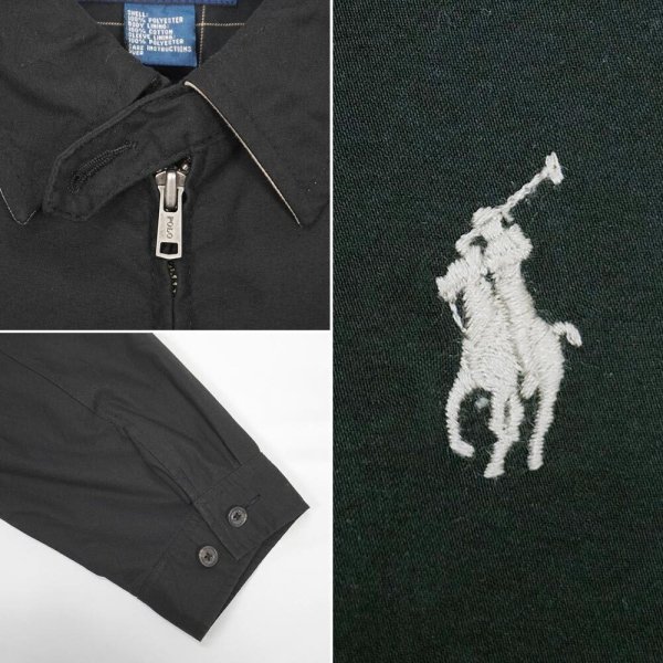 画像3: 00's Polo Ralph Lauren チンストラップ スウィングトップ "BLACK" (3)