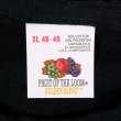 画像2: 80's Fruit of the Loom ポケットTシャツ "DEADSTOCK / BLACK" (2)