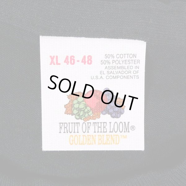 画像2: 80's Fruit of the Loom ポケットTシャツ "DEADSTOCK / BLACK" (2)