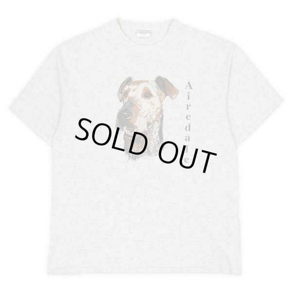 画像1: 90's Airedale ドッグプリントTシャツ "SANTEE body / MADE IN USA" (1)