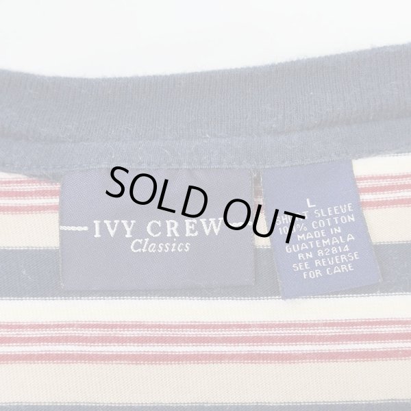 画像2: 90-00's IVY CREW マルチボーダーTシャツ “Beige Base” (2)