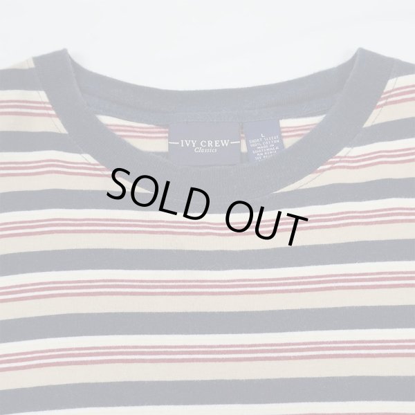 画像3: 90-00's IVY CREW マルチボーダーTシャツ “Beige Base” (3)