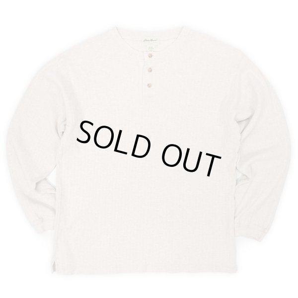 画像1: 90's Eddie Bauer ヘンリーネックカットソー (1)